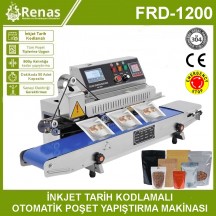 FRD-1200  Paslanmaz Gövde inkjet Kodlamalı Seri Poşet Yapıştırma Makinası