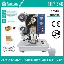 RHP-240 - Yarı Otomatik Tarih Baskı Makinası - 30mm