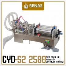 CYD-S2-2500 - Çift Nozullu Sıvı Dolum Makinası - 300-2500ml