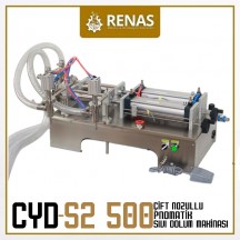 CYD-S2-500 - Çift Nozullu Sıvı Dolum Makinası - 50-500ml