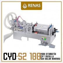 CYD-S2-100 - Double Nozzle Industrial Liquid Filling Machine - 5-100ml