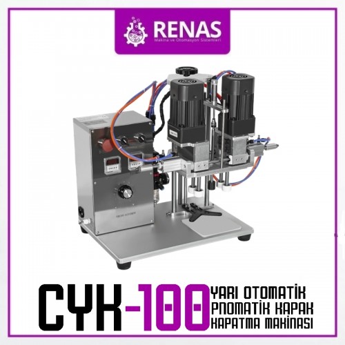 CYK-100 - Yarı Otomatik Sprey Kapak Kapatma Makinası