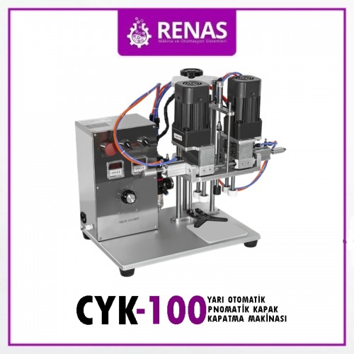 CYK-100 - Yarı Otomatik Sprey Kapak Kapatma Makinası