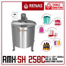 RMX-SH250C - Çift Cidarlı Krem ve Sıvı Karıştırma Kazanı - 250 Litre