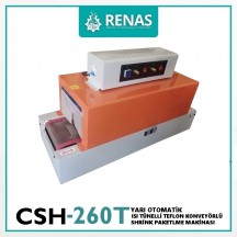 CSH-260T Teflon Konveyörlü Isı Tünelli Shrink Paketleme Makinası 