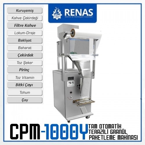 CPM-1000Y - Full Automatic Grain Product Packing Machine - 50-5000gr