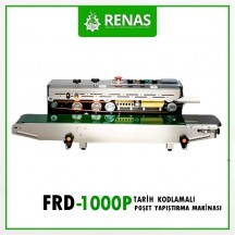 FRD-1000 P - Paslanmaz Gövde Tarih Kodlamalı Seri Poşet Yapıştırma Makinası