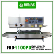 FRD-1100PD - Dikey Paslanmaz Gövde Seri Poşet Ağzı Yapıştırma Makinası