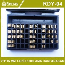 Manual ve Otomatik Tarih Kodlama Makinası Harf & Rakam  2*4*15 MM