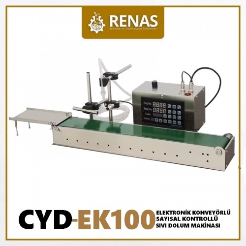 CYD-EK - Konveyörlü Endüstriyel Elektronik Sıvı Dolum Makinası - 5ml-2000ml