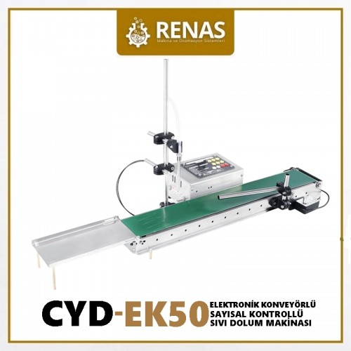 CYD-EK50 - Konveyörlü Endüstriyel Elektronik Sıvı Dolum Makinası - 5ml-1000ml