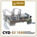 cost of CYD-S2-1500 - Double Nozzle Semi Automatic Liquid Filling Machine - 200-1500ml in turkey