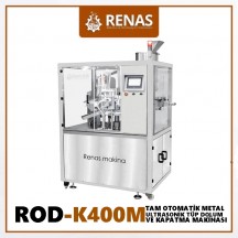 ROD-K400M  Tam Otomatik Endüstriyel Metal Tüp Dolum ve Kapatma Makinası